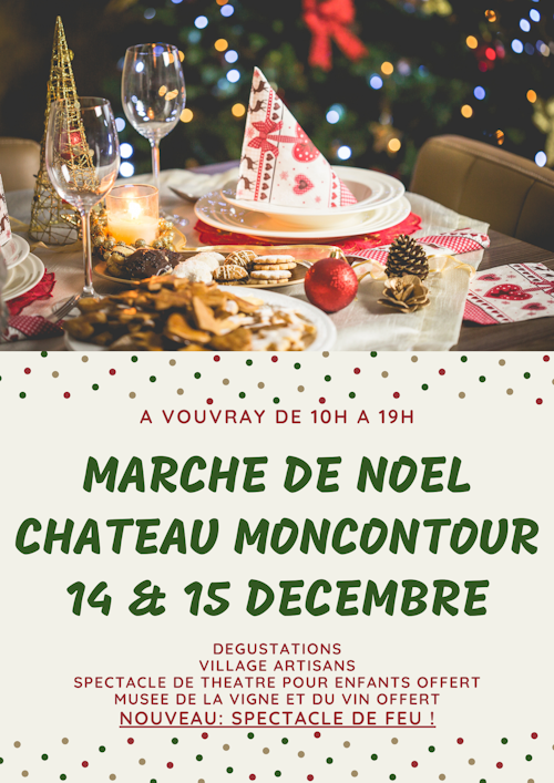 marché de noel de moncontour - affiche