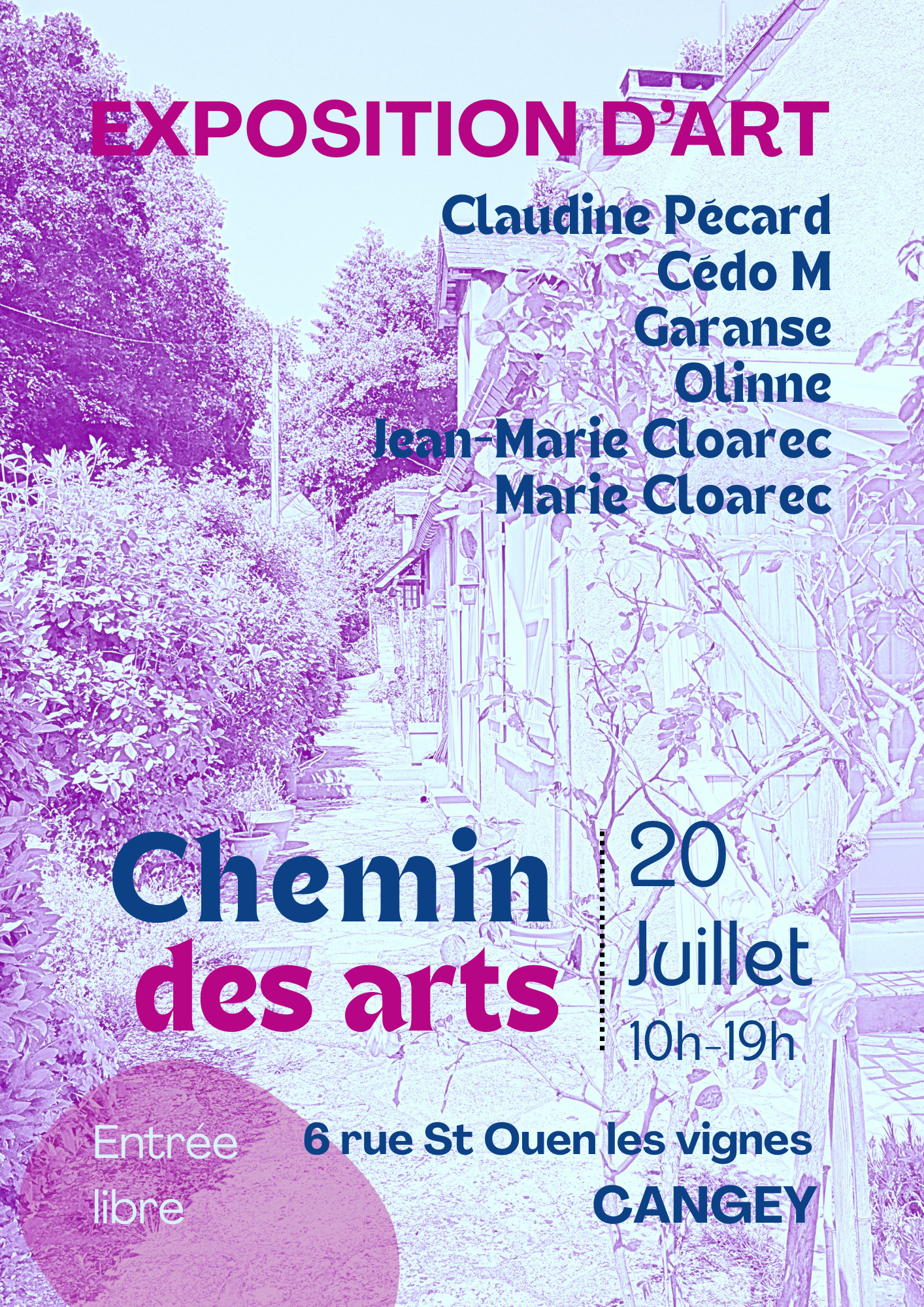 affiche chemin des arts