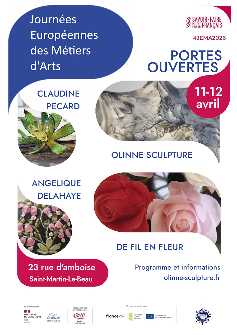 portes ouvertes atelier Journées des Métiers d'Art JEMA 2026